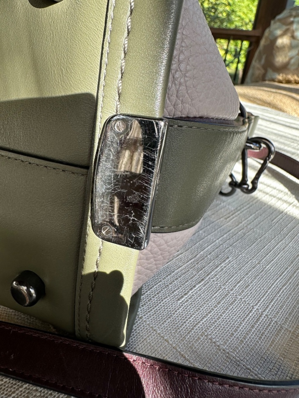 Coach Swagger 27 Colorblock Leather Satchel - Picture 10 of 16